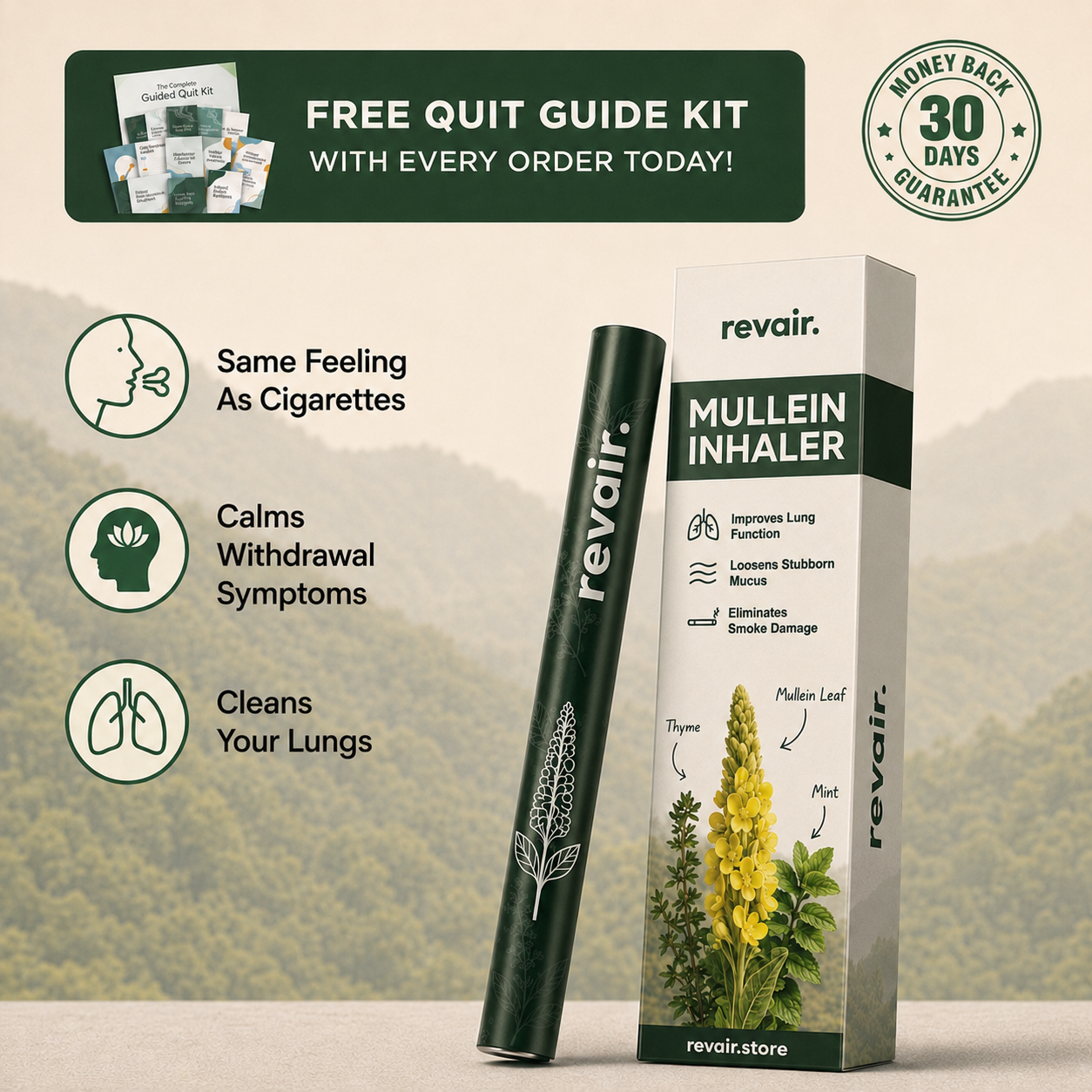 Revair™ Mullein Inhaler Smokers