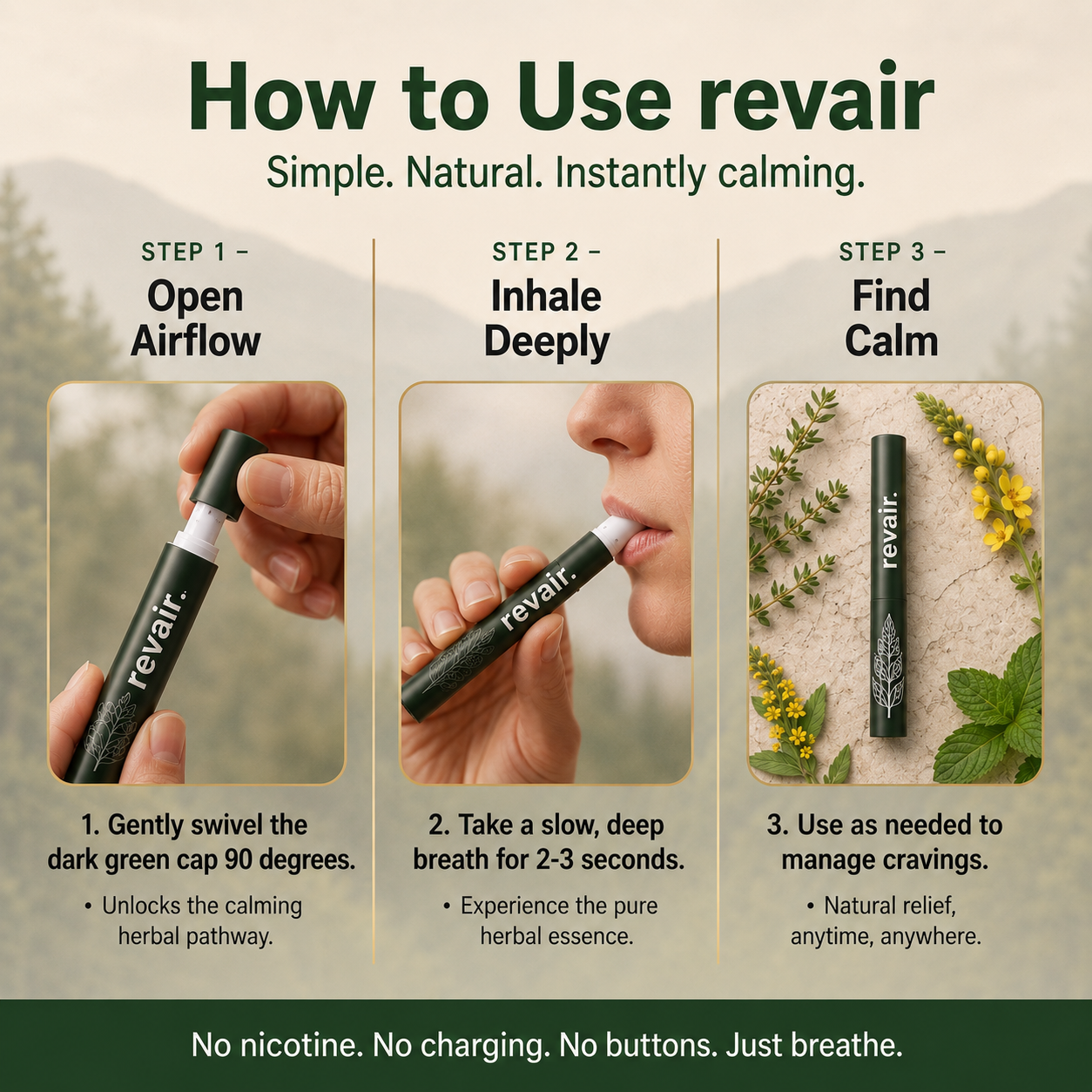 Revair™ Mullein Inhaler Smokers