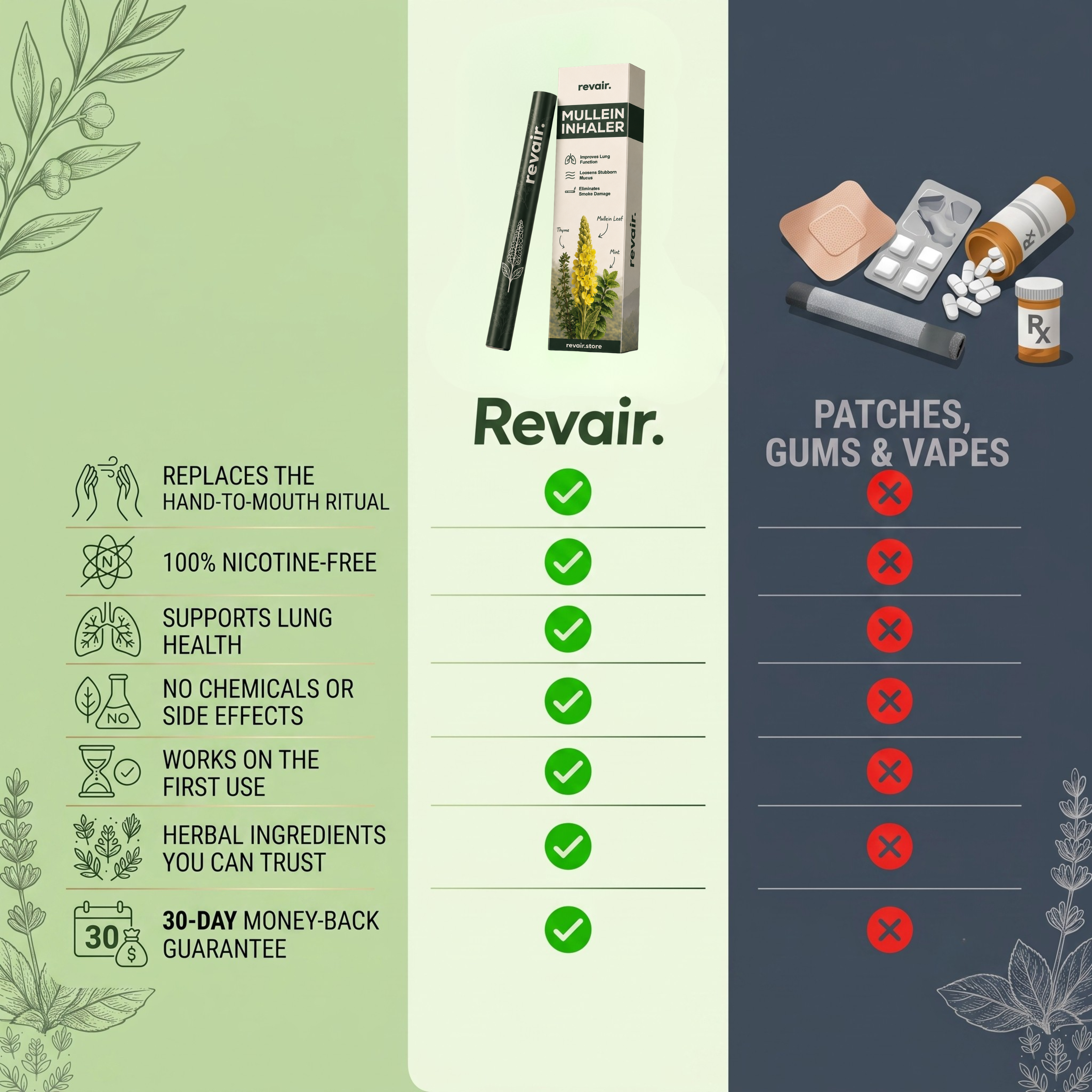 Revair™ Mullein Inhaler Smokers
